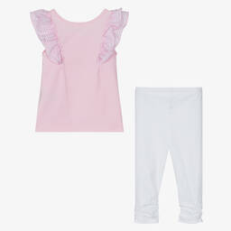 Lapin House-Girls Pink Cotton Leggings Sets | Childrensalon