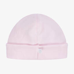 Laranjinha-Pale Pink Cotton Baby Hat | Childrensalon