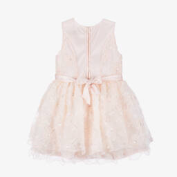 Le Chic-Girls Pink Floral Tulle Dress | Childrensalon