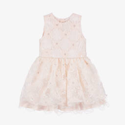 Le Chic-Girls Ivory Cotton Hooded Coat | Childrensalon