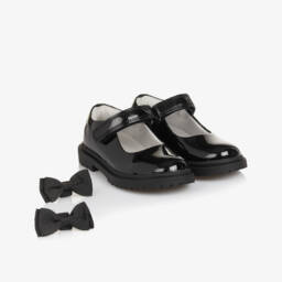 Lelli Kelly-حذاء بشريط لاصق وفيونكات قابلة للإزالة جلد لامع للبنات | Childrensalon