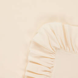 Lemon Loves Layette-Baby Girls Ivory Cotton Blanket (90cm) | Childrensalon