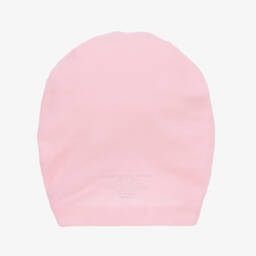 Lemon Loves Layette-Baby Girls Pink Bow Pima Cotton Hat | Childrensalon