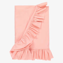 Lemon Loves Layette-Baby Girls Pink Cotton Blanket (90cm) | Childrensalon