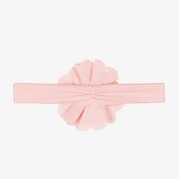 Lemon Loves Layette-Baby Girls Pink Pima Cotton Headband | Childrensalon
