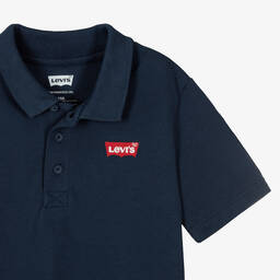 Levi's-Teen Boys Blue Piqué Polo Shirt | Childrensalon