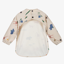 Liewood-Beige Safari Apron Bib | Childrensalon