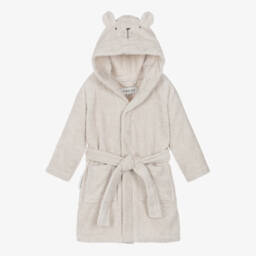 Beige Towelling Polar Bear Bathrobe