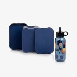 Liewood-Blue Planet Print Chelsey Lunchbox Set | Childrensalon