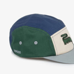 Liewood-Boys Blue Colourblock Dinosaur Cap  | Childrensalon