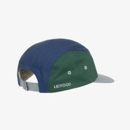 Liewood-Boys Blue Colourblock Dinosaur Cap  | Childrensalon