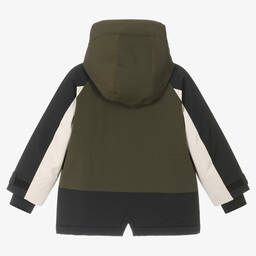 Liewood-جاكيت تزلج لون أخضر كاكي للأولاد | Childrensalon