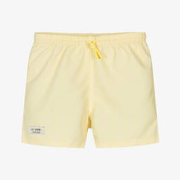 Liewood-Boys Yellow Stripe Swim Shorts | Childrensalon