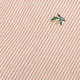 Liewood-منشفة بونشو بهودي قطن مقلم لون زهري  | Childrensalon