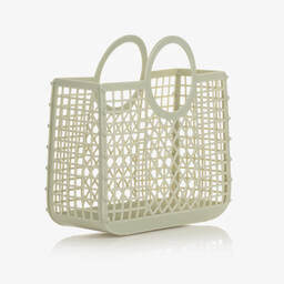Liewood-Girls Mint Green Basket Bag (23cm) | Childrensalon