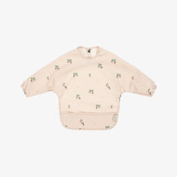 Liewood-Girls Pink Printed Apron Bib | Childrensalon