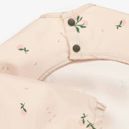 Liewood-Girls Pink Printed Apron Bib | Childrensalon