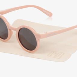 Liewood-Girls Pink Round Sunglasses | Childrensalon