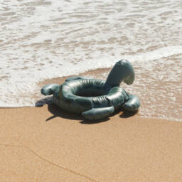 Liewood-Green Turtle Swim Ring (60cm) | Childrensalon