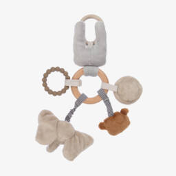 Liewood-Grey Animal Activity Toy (31cm) | Childrensalon