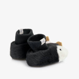 Liewood-Тапочки серые из искусственного меха Пингвин для малышей | Childrensalon