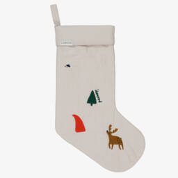 Liewood-Ivory Embroidered Christmas Stocking (57cm) | Childrensalon