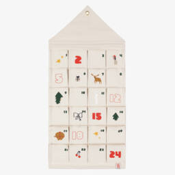 Ivory Hanging Advent Calendar (100cm)