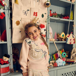 Liewood-Ivory Hanging Advent Calendar (100cm) | Childrensalon