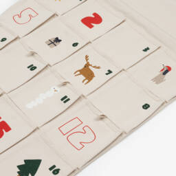 Liewood-Ivory Hanging Advent Calendar (100cm) | Childrensalon