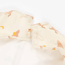 Liewood-Ivory Horse Print Apron Bib | Childrensalon