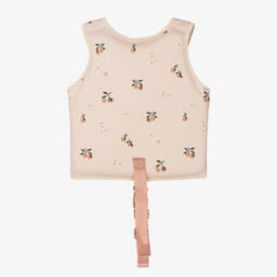 Liewood-سترة سباحة بطبعة خوخ لون عاجي للمولودات | Childrensalon