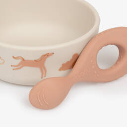 Liewood-Ivory & Pink Dream Tableware Set (4 Pieces) | Childrensalon