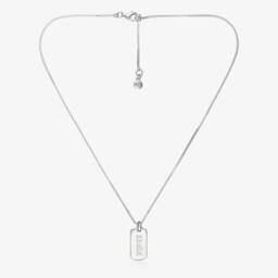 Little Star-قلادة فضية مخصصة للأولاد (38 سم) | Childrensalon