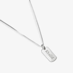 Little Star-قلادة فضية مخصصة للأولاد (38 سم) | Childrensalon