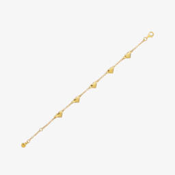Little Star-Girls Gold Plated Multiple Hearts Bracelet | Childrensalon