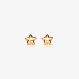 Little Star-Girls Gold Plated Star Earrings | Childrensalon