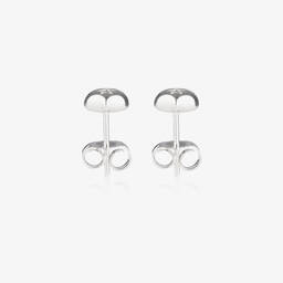 Little Star-Girls Sterling Silver Diamond Heart Earrings | Childrensalon