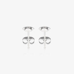 Little Star-Girls Sterling Silver Diamond Star Earrings | Childrensalon