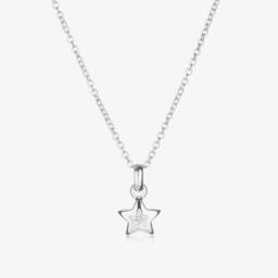 Little Star-سلسال نجمة من الماس والفضة للبنات (38سم) | Childrensalon