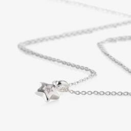 Little Star-سلسال نجمة من الماس والفضة للبنات (38سم) | Childrensalon