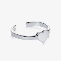 Little Star-Girls Sterling Silver Open Heart Ring | Childrensalon