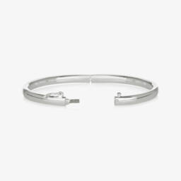 Little Star-Sterling Silver Bangle With Diamond Star | Childrensalon