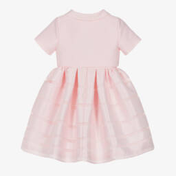 Mama Luma-Girls Pink Satin Twill Dress & Bolero Jacket Set | Childrensalon