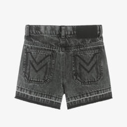 MARC JACOBS-Girls Black Denim Diamanté Shorts | Childrensalon