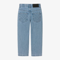 MARC JACOBS-Girls Blue Crystal Denim Jeans | Childrensalon