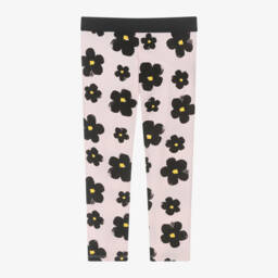 MARC JACOBS-Girls Pink Cotton Daisy Leggings | Childrensalon
