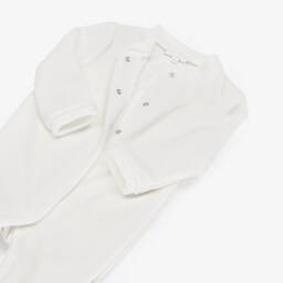 Marie-Chantal-Подарочный комбинезон Ангел кремовый велюровый и игрушка-мышка | Childrensalon