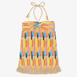 Marlo Kids-Платье мини многоцветное вязаное кроше | Childrensalon