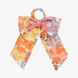 Marlo Kids-ربطة شعر قطن لون برتقالي للبنات (12 سم) | Childrensalon