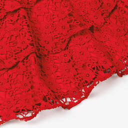 Marlo Kids-فستان دانتيل لون أحمر | Childrensalon